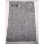 5 x A4 Mesh Sheets for Pot Drainage - 20cm x 30cm - Cut to Size - Black or White